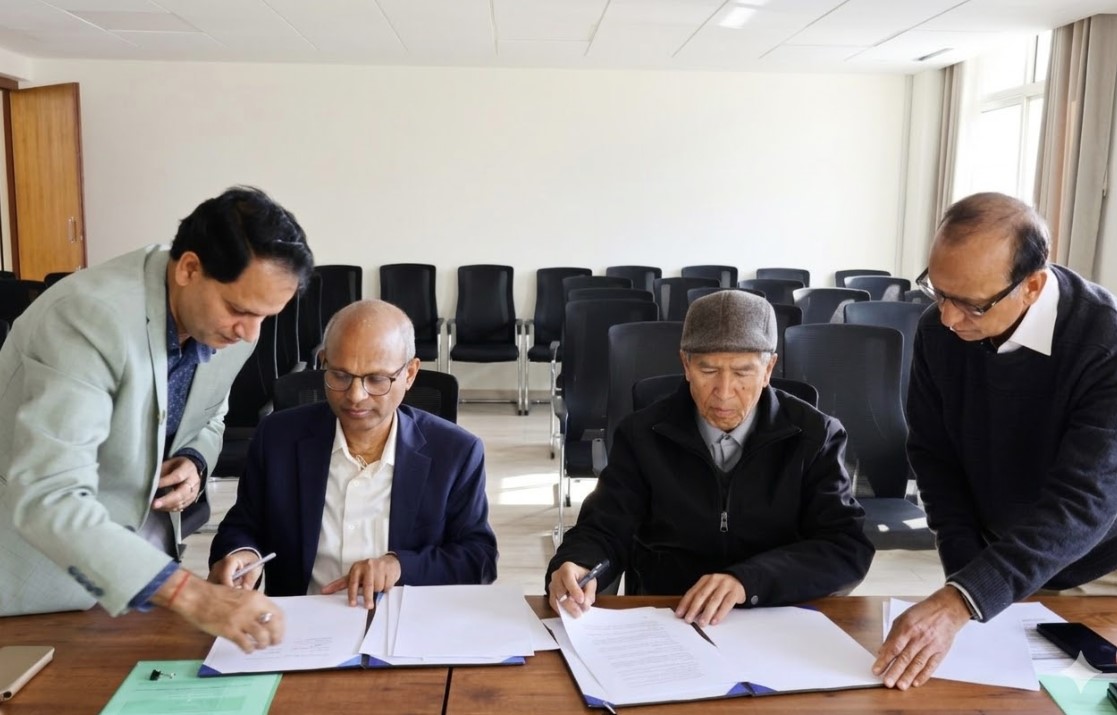 <div dir="auto">Strengthening Global Academic Collaboration</div>
<div dir="auto">Madan Bhandari University of Science and Technology (MBUST), Nepal, is proud to collaborate with the Indian Institute of Technology (IIT) Mandi, India&mdash;one of the region&rsquo;s leading institutions in research and innovation. MBUST President Dr. Rajendra Dhoj Joshi and IIT Director Prof. Laxmidhar Behera signed the MOU.</div>
<div dir="auto">This partnership opens doors for:</div>
<div dir="auto"><span class="html-span xexx8yu xyri2b x18d9i69 x1c1uobl x1hl2dhg x16tdsg8 x1vvkbs x3nfvp2 x1j61x8r x1fcty0u xdj266r xat24cr xm2jcoa x1mpyi22 xxymvpz xlup9mm x1kky2od"><img class="xz74otr x15mokao x1ga7v0g x16uus16 xbiv7yw" src="https://static.xx.fbcdn.net/images/emoji.php/v9/t25/1/16/1f393.png" alt="🎓" width="16" height="16"></span> Student and faculty exchange</div>
<div dir="auto"><span class="html-span xexx8yu xyri2b x18d9i69 x1c1uobl x1hl2dhg x16tdsg8 x1vvkbs x3nfvp2 x1j61x8r x1fcty0u xdj266r xat24cr xm2jcoa x1mpyi22 xxymvpz xlup9mm x1kky2od"><img class="xz74otr x15mokao x1ga7v0g x16uus16 xbiv7yw" src="https://static.xx.fbcdn.net/images/emoji.php/v9/t7e/1/16/1f52c.png" alt="🔬" width="16" height="16"></span> Joint research and co-supervision</div>
<div dir="auto"><span class="html-span xexx8yu xyri2b x18d9i69 x1c1uobl x1hl2dhg x16tdsg8 x1vvkbs x3nfvp2 x1j61x8r x1fcty0u xdj266r xat24cr xm2jcoa x1mpyi22 xxymvpz xlup9mm x1kky2od"><img class="xz74otr x15mokao x1ga7v0g x16uus16 xbiv7yw" src="https://static.xx.fbcdn.net/images/emoji.php/v9/taa/1/16/1f310.png" alt="🌐" width="16" height="16"></span> Collaborative programs and knowledge sharing</div>
<div dir="auto"><span class="html-span xexx8yu xyri2b x18d9i69 x1c1uobl x1hl2dhg x16tdsg8 x1vvkbs x3nfvp2 x1j61x8r x1fcty0u xdj266r xat24cr xm2jcoa x1mpyi22 xxymvpz xlup9mm x1kky2od"><img class="xz74otr x15mokao x1ga7v0g x16uus16 xbiv7yw" src="https://static.xx.fbcdn.net/images/emoji.php/v9/t3c/1/16/1f4a1.png" alt="💡" width="16" height="16"></span> Innovation-driven academic engagement</div>
<div dir="auto">Together, we aim to advance science, technology, and education through meaningful international cooperation.</div>
